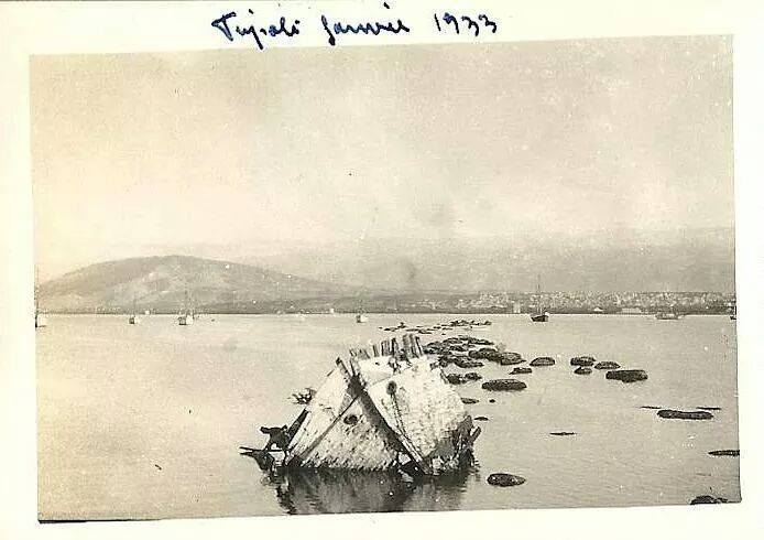 El Mina 1933 - sinking Ship