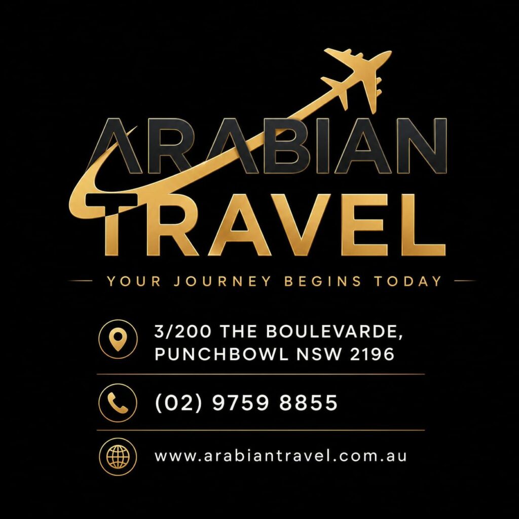 Arabian travel -Black bg